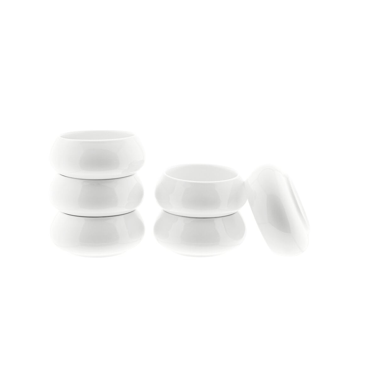 Lissa Bonna 6er-Set Dipschalen aus hochwertigem Porzellan - 8,5 x 4 cm
