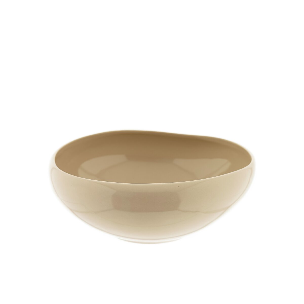 Wave Biscuit Servier- & Salatschale aus hochwertigem Porzellan - 23 x 8 cm - Bild 1