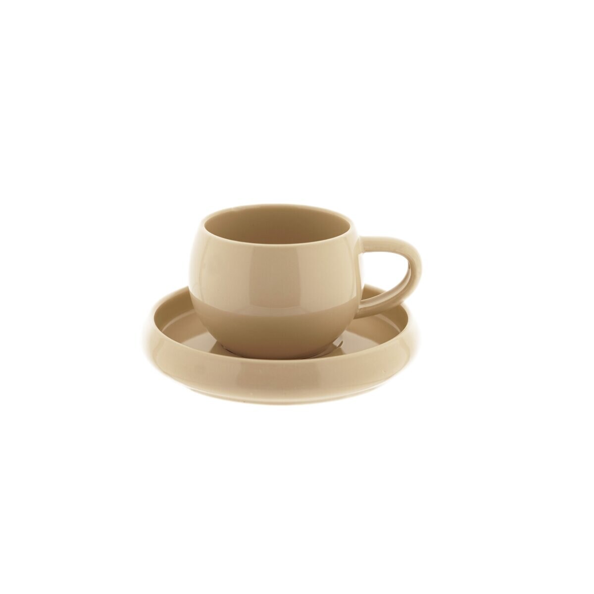 Lissa Bonna Biscuit Kaffeetassen mit Untertellern - 12-teiliges-Set,