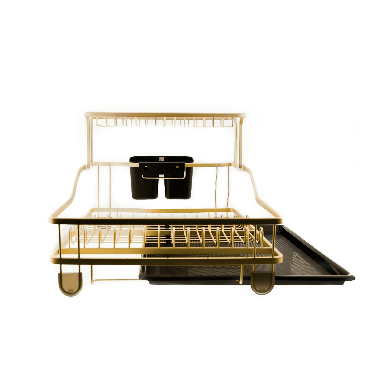 Geschirrst&auml;nder Abtropfgestell praktisch f&uuml;r Ihr Geschirr Gold - Bild 1