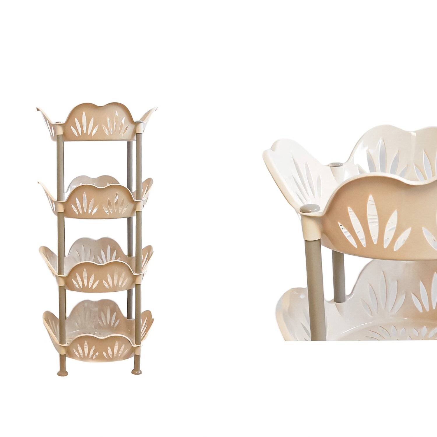 K&uuml;chen Organizer 39x39x82cm in Gold - Bild 1