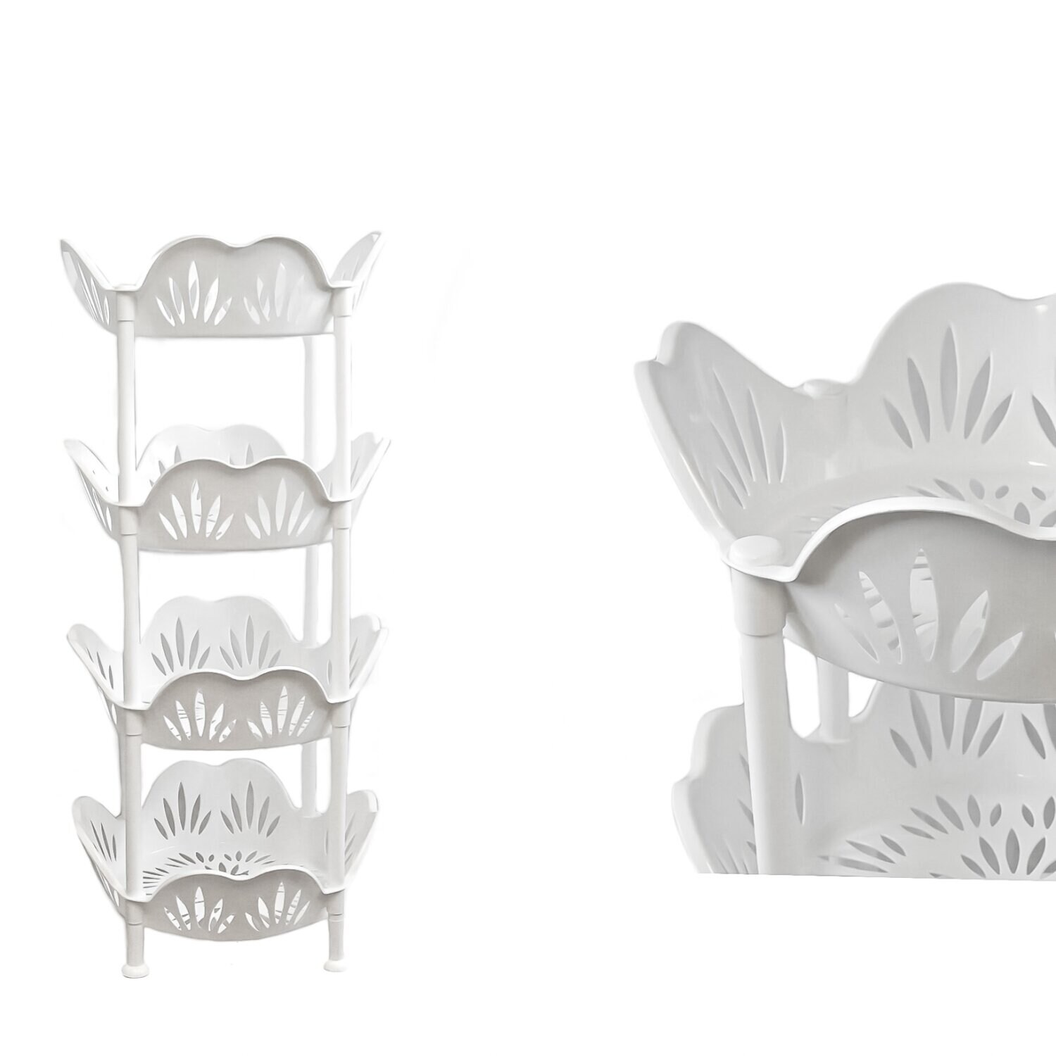 Küchen Organizer 39x39x82cm in Weiß | 04255698205541