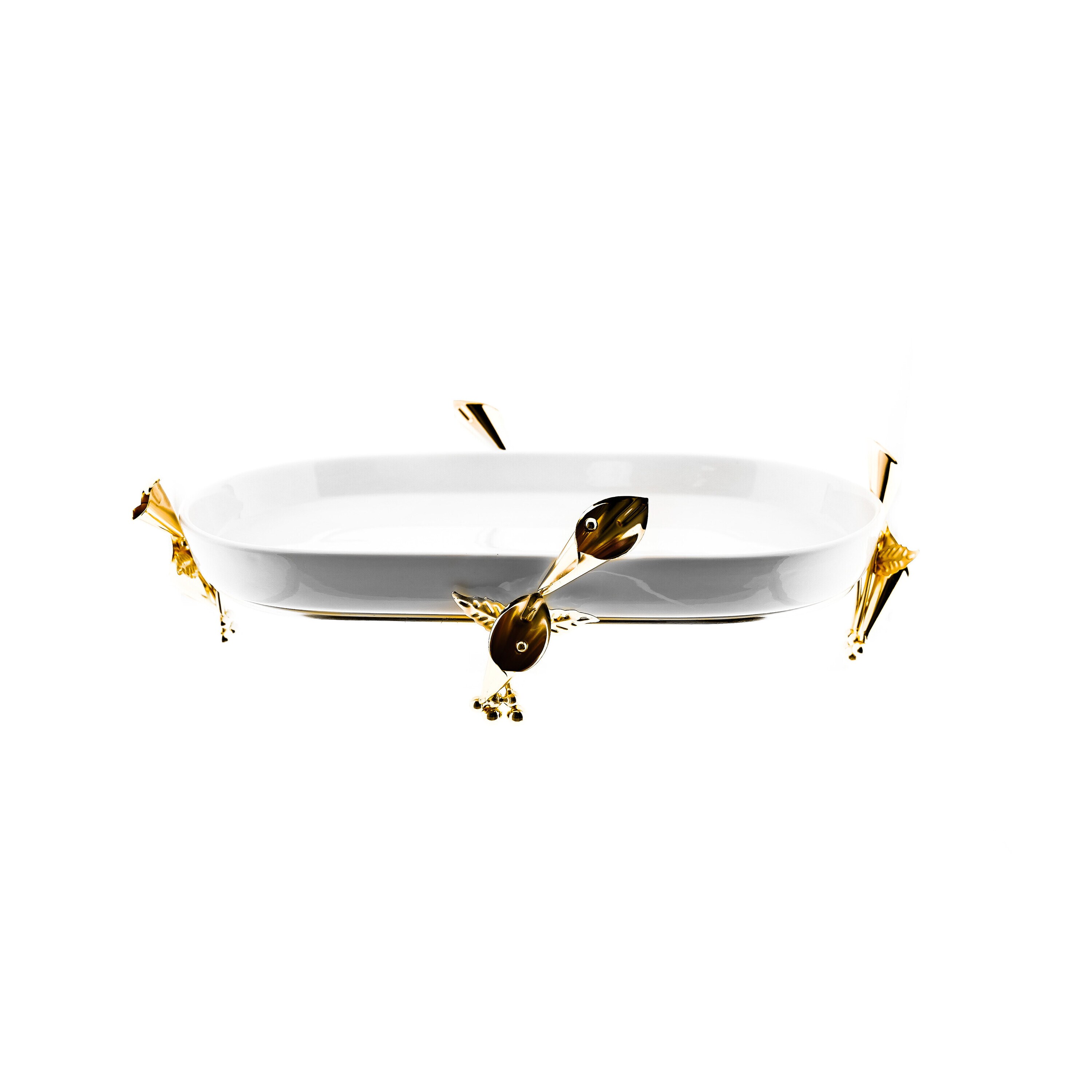 Seviertablett mit St&auml;nder und Teller - Bild 1