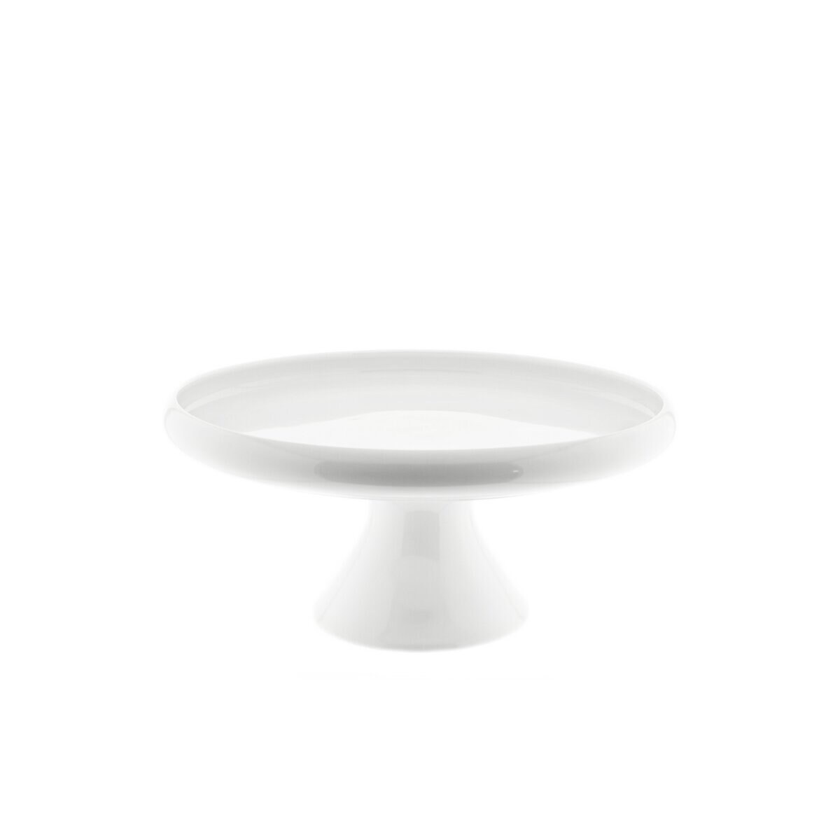 Tortenplatte mit Fuß - Servierplatte für Kuchen & Desserts, 30,5 x 14 cm
