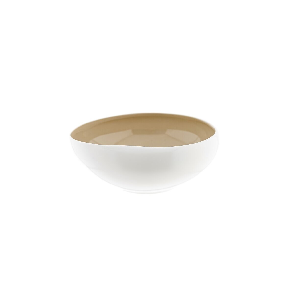 Wave Cream Servier- & Salatschale aus hochwertigem Porzellan - 23 x 8 cm