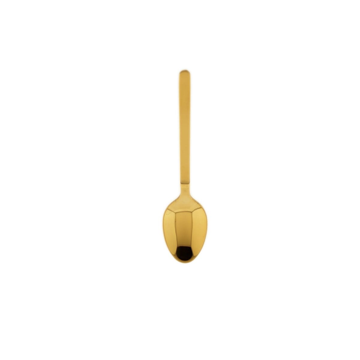 6er Set Teel&ouml;ffel aus hochwertigem Edelstahl, 12 x 2,5 cm - Gold - Bild 1