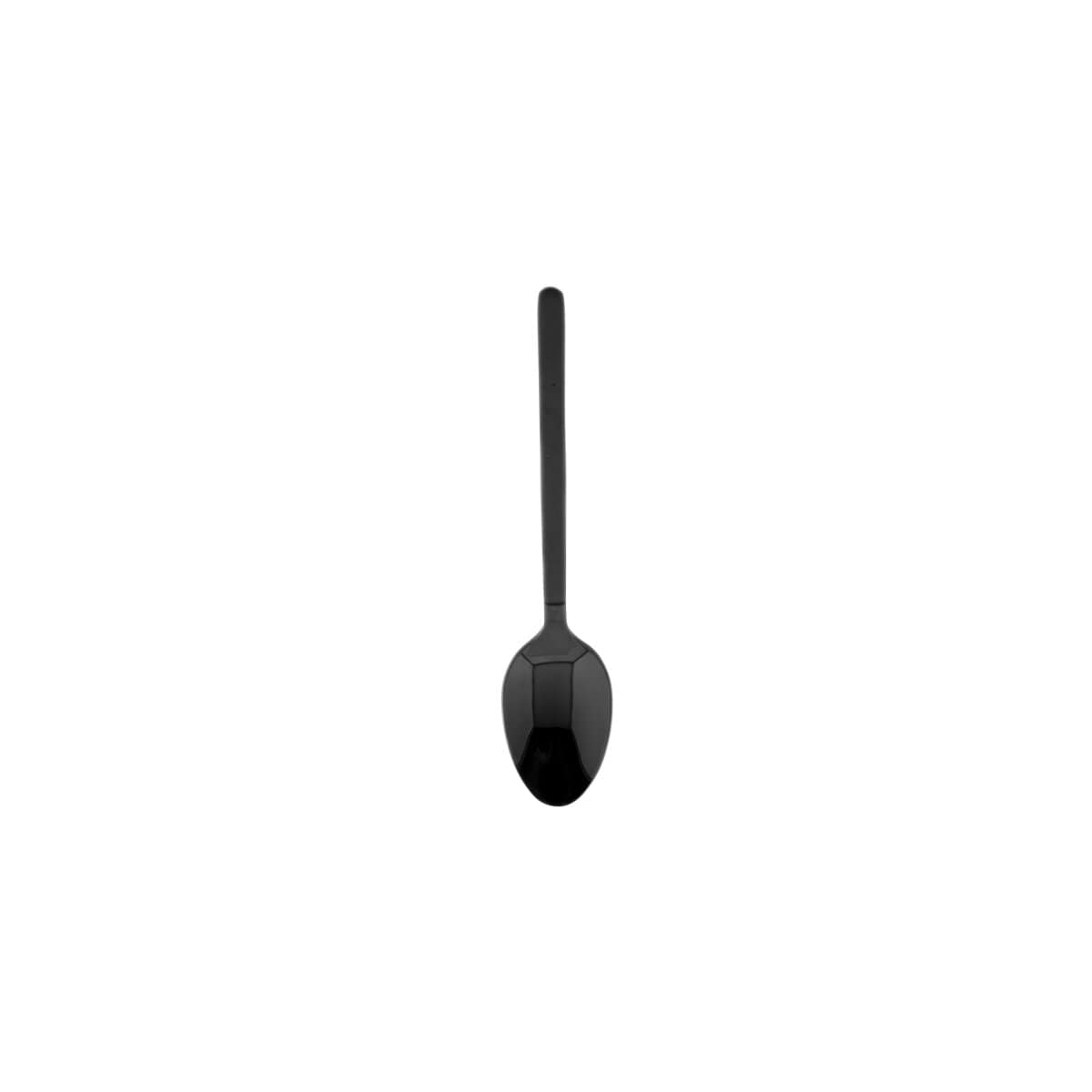 6er Set Teel&ouml;ffel aus hochwertigem Edelstahl, 12 x 2,5 cm - Schwarz - Bild 1