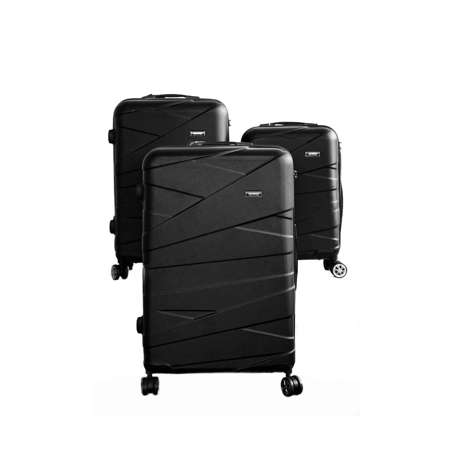 Almina 3 Tlg. Koffer-Set mit 4 R&auml;dern Hartschale 360&deg; drehbar - Bild 1