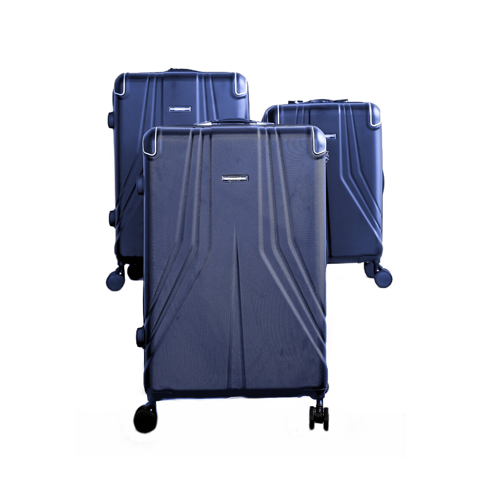 3 Tlg. Koffer-Set mit 4 Rädern Hartschale mit Kantenschutz 360° | 04255829561881