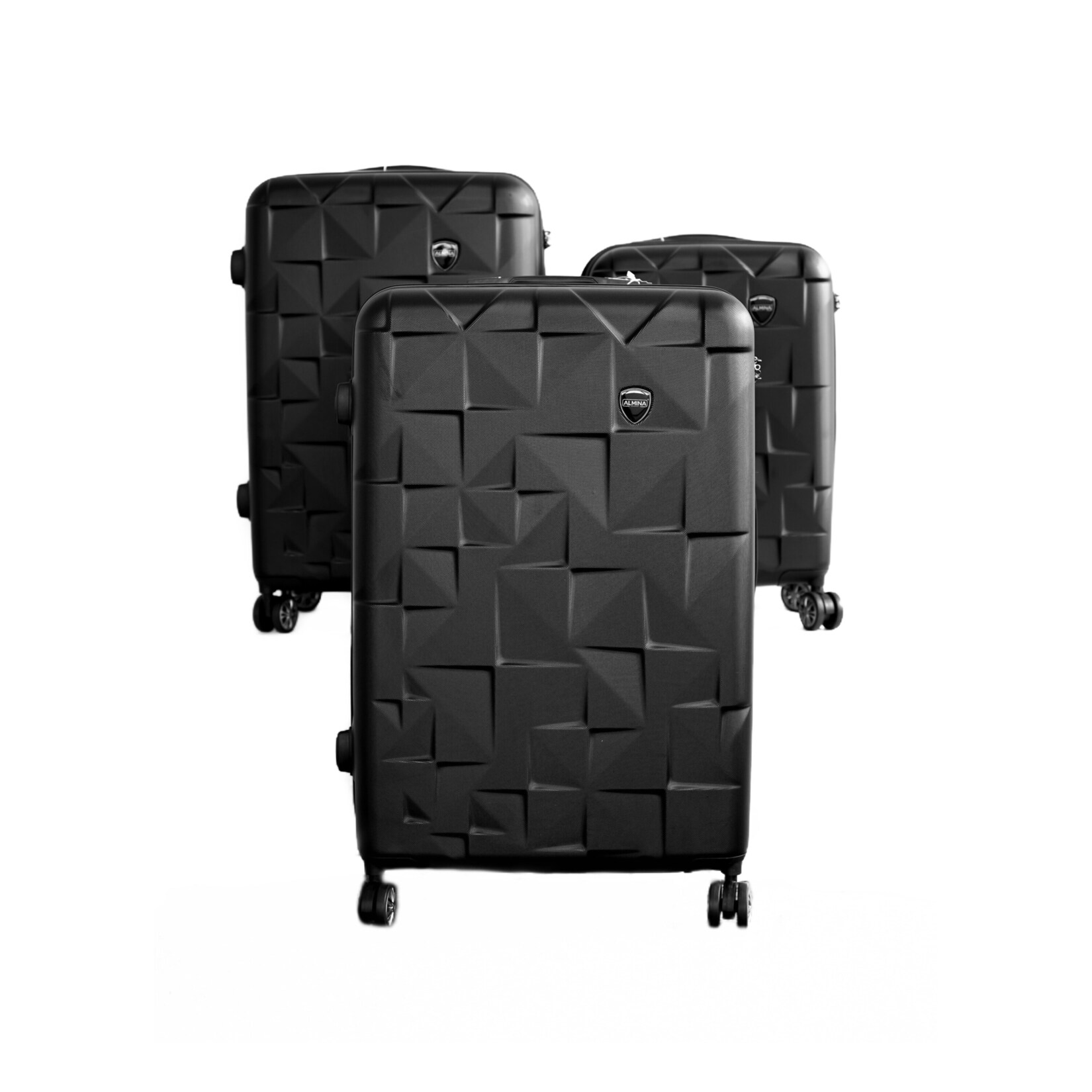 Almina 3 Tlg. Koffer-Set Hartschale mit 4 Rädern | 04255698260694