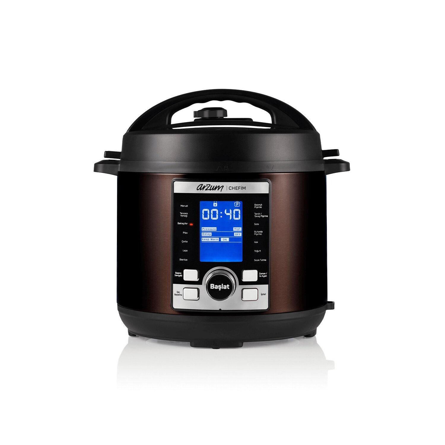 Chefim Multifunktions Dampfkochtopf Schnellkochtopf Schwarz - Bild 1