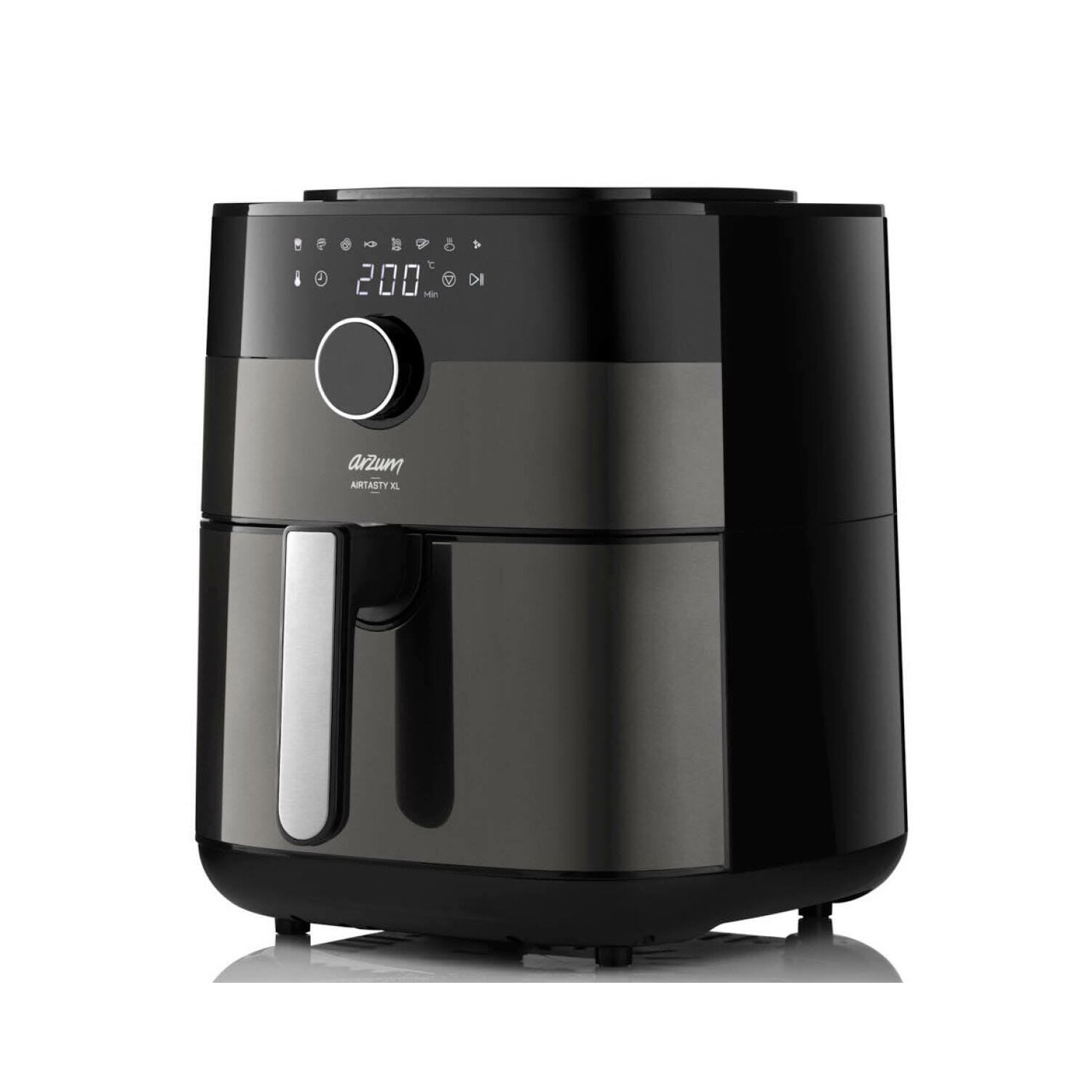 Hei&szlig;luftfritteuse Air Fryer Schwarz/Silber - Bild 1
