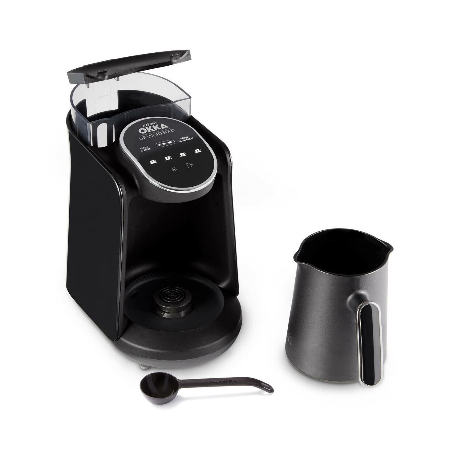 ARZUM, türkische Kaffeemaschine, Kaffeekanne, 900ml 735 W Silber | 08693184914984