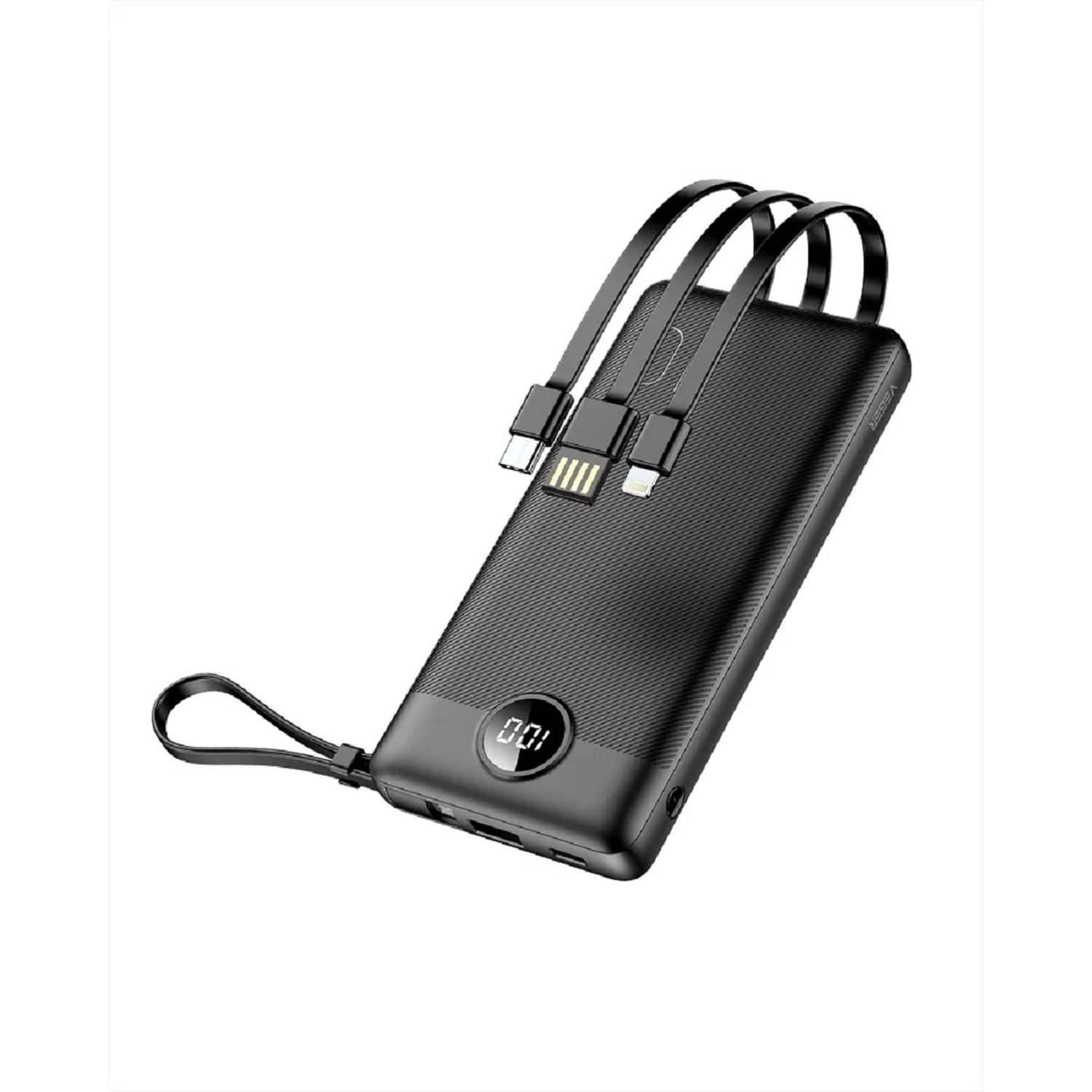 Powerbank C10 - 10 000mAh (Micro + Typ C + iPhone) Ladekabel - Bild 1