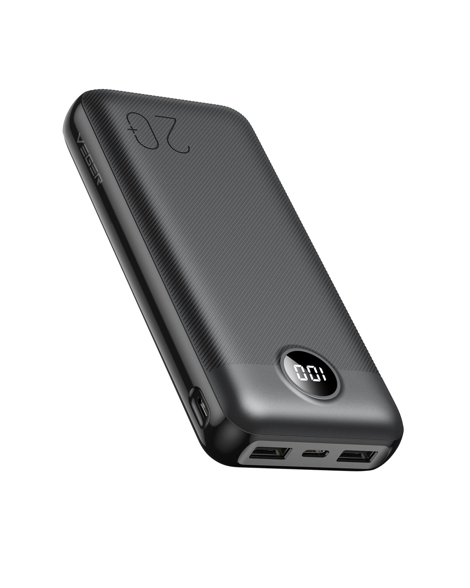 Powerbank L20S - 20W 20 000mAh LCD Quick Charge PD Micro-USB - Bild 1