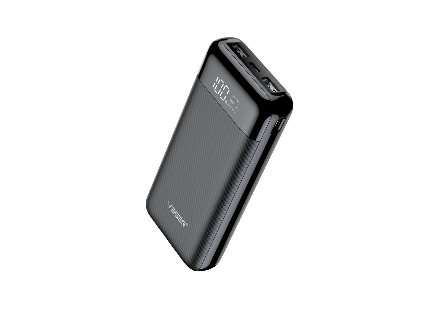 Powerbank L21 - 20 000mAh LCD Micro-USB, USB-C und 2x USB - Bild 1