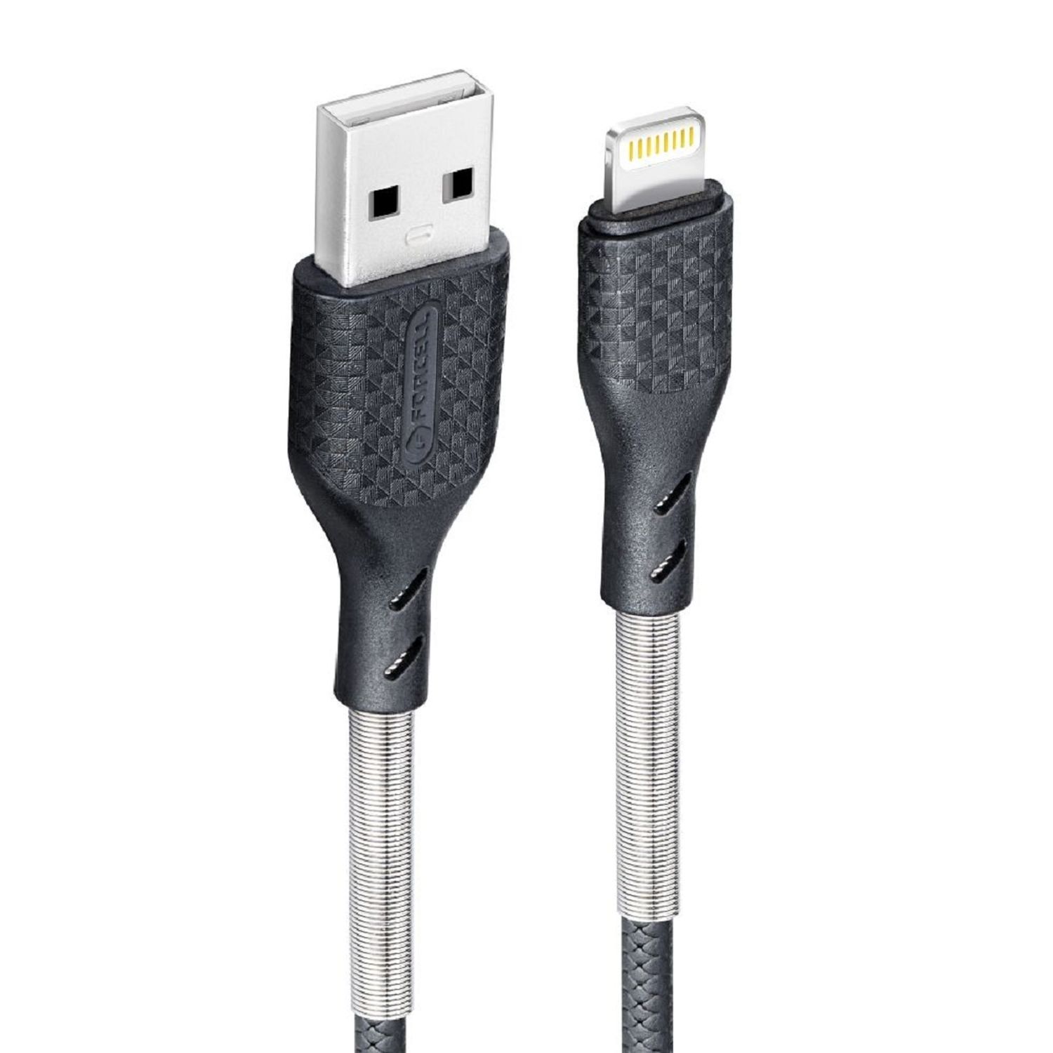 Carbon Ladekabel USB A zu iPhone-Anschluss 8-polig 2,4A CB - Bild 1