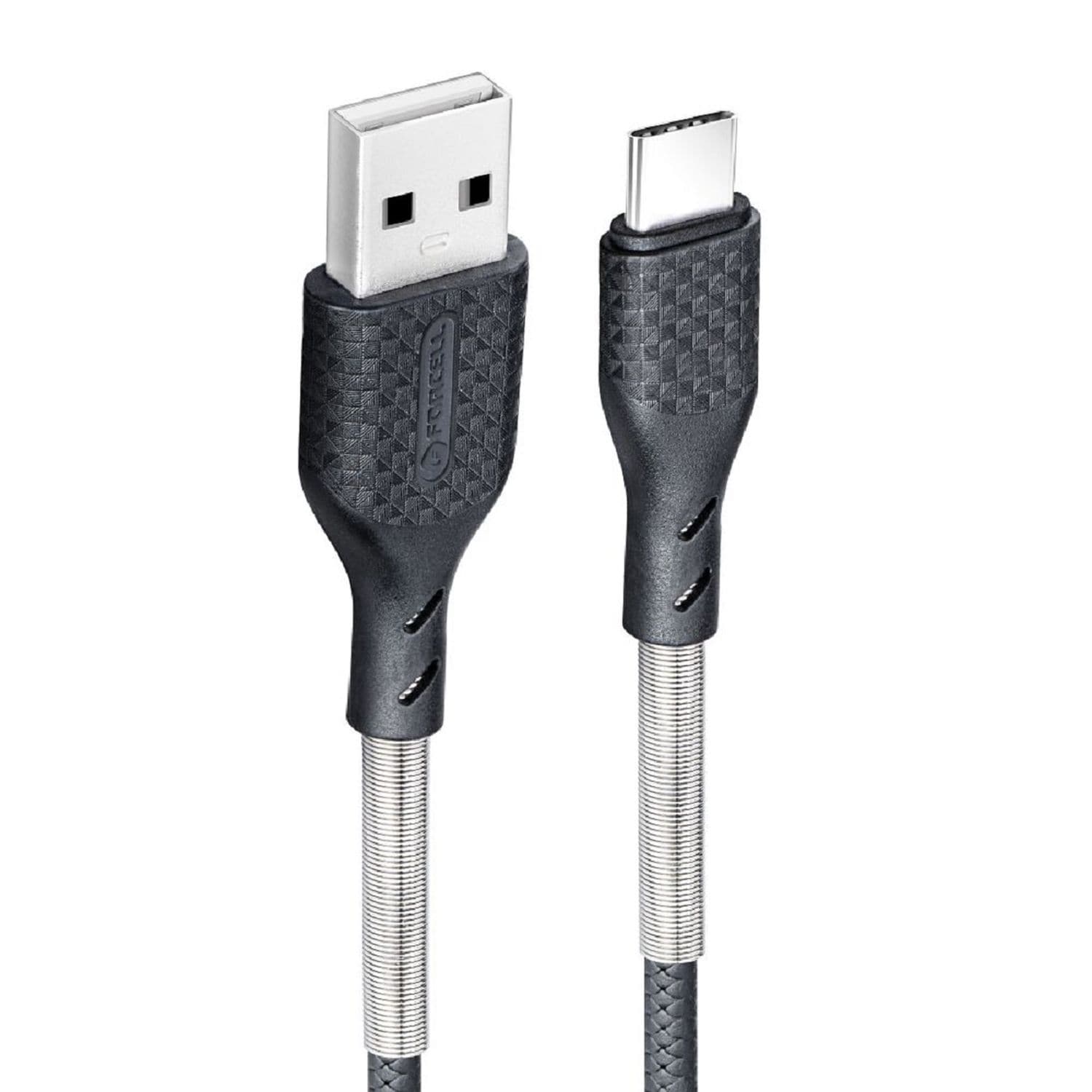 Carbon Ladekabel USB zu Typ C 2.0 2,4A CB-02A zum Aufladen - Bild 1