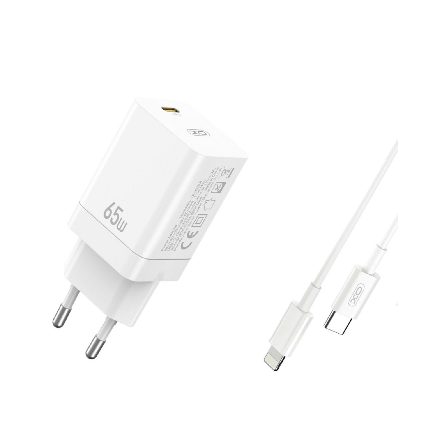 XO Wandladeger&auml;t Handyladeger&auml;t 65W GaN Quick Charger Schnellladeger&auml;t - Bild 1