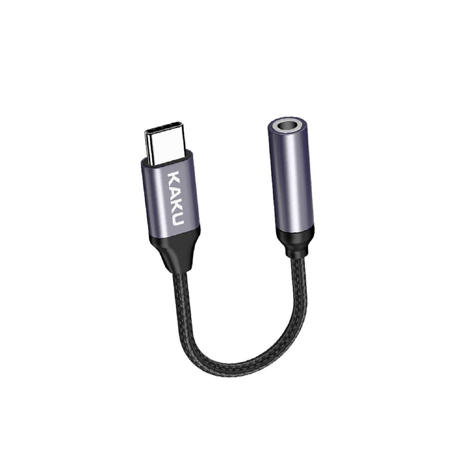 Kopfh&ouml;rer Adapter 3,5mm 2in1 Short Audio Converter USB-C schwarz - Bild 1