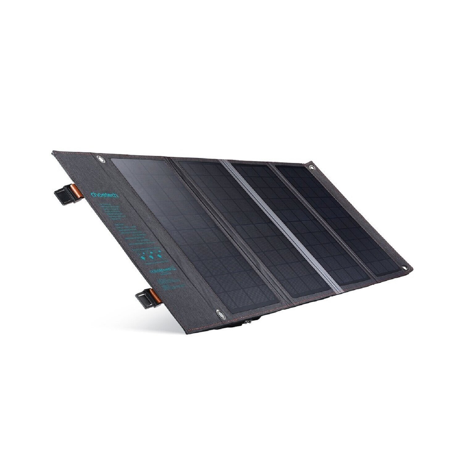 Choetech Tourist USB Solarladegerät, USB C 36W QC PD grau (SC006) | 06971824979411