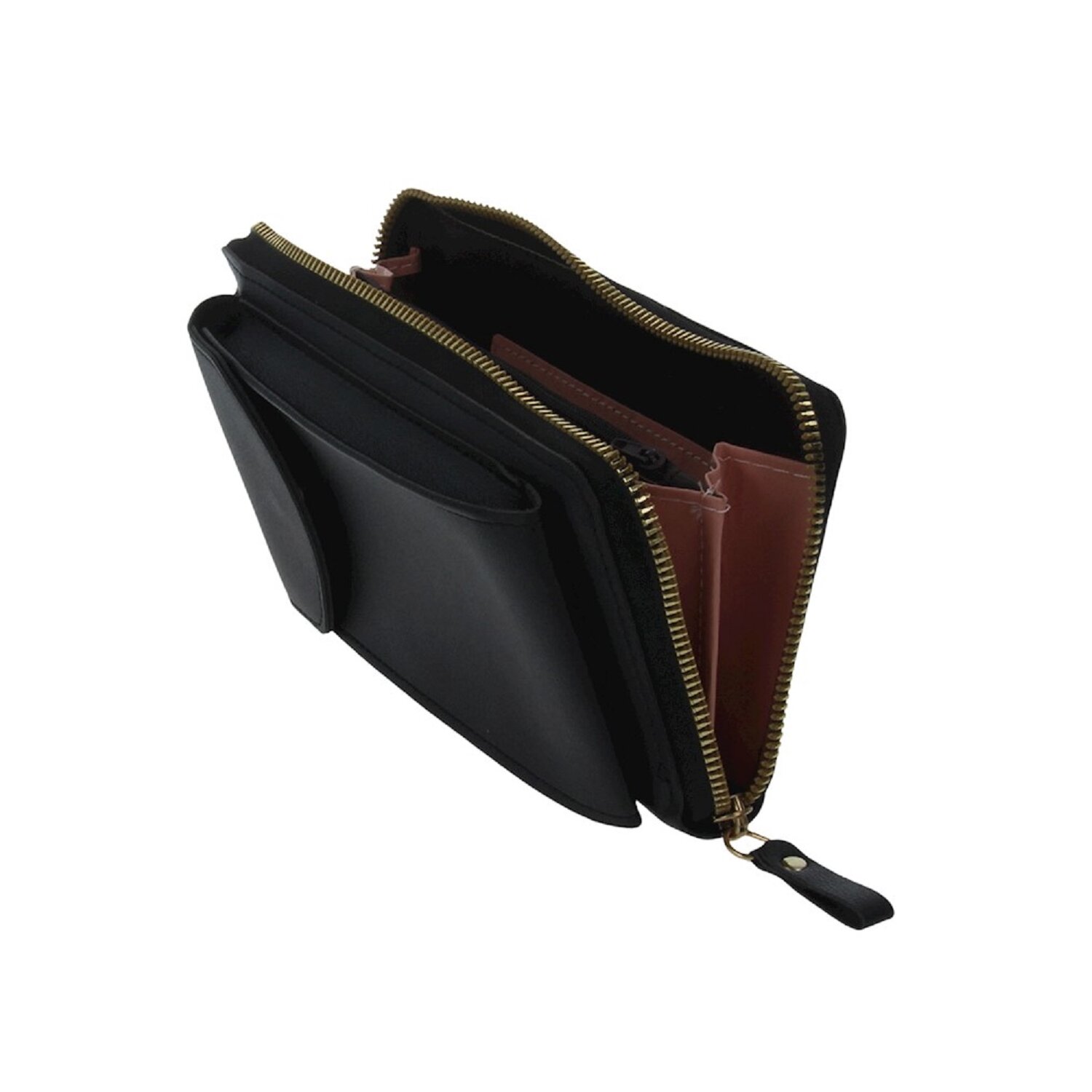 Handytasche mit eingebautem Portemonnaie Schwarz - Bild 1