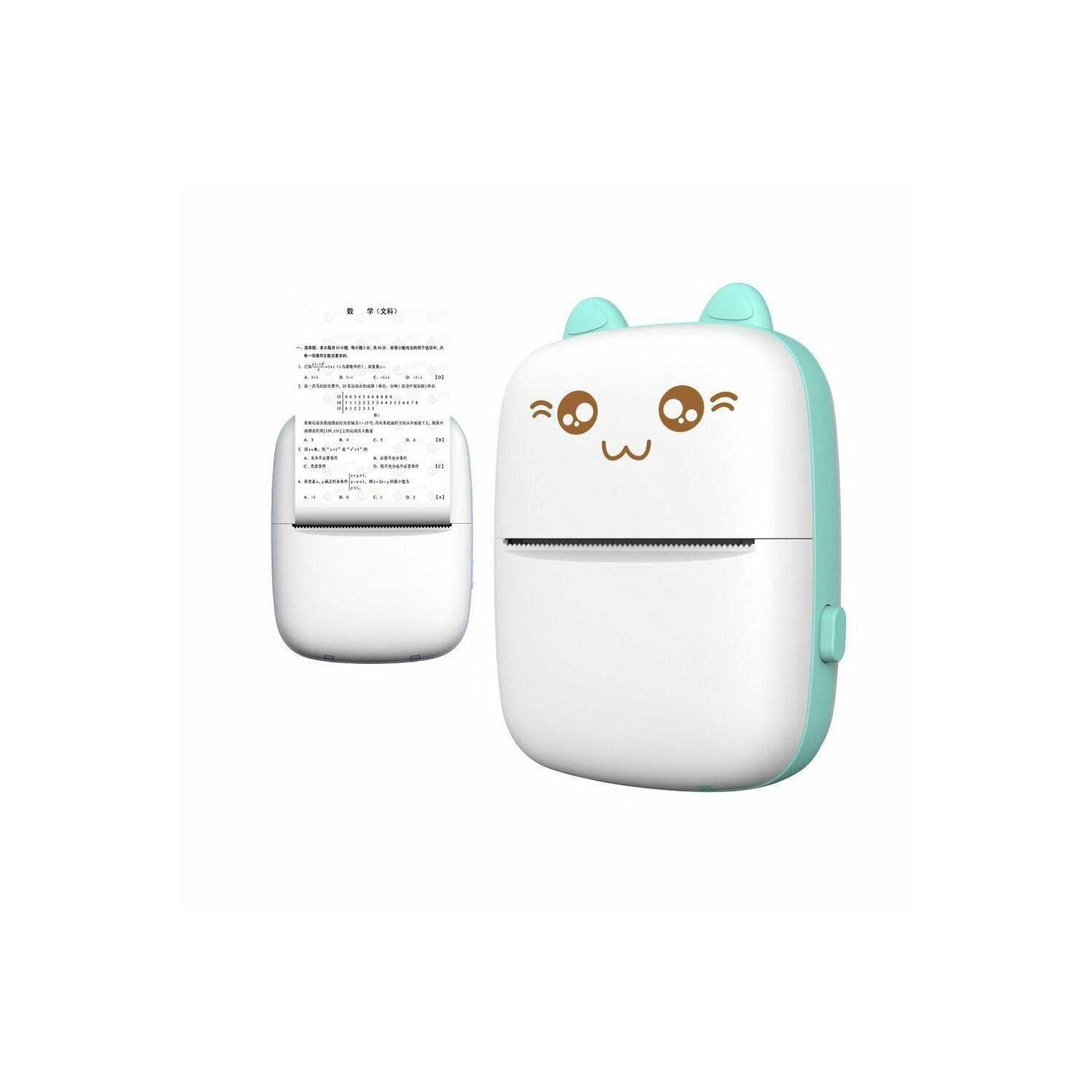 Mini-Katzen-Thermodrucker (7 Rollen im Lieferumfang enthalten) Print-App DruckerBlau - Bild 1