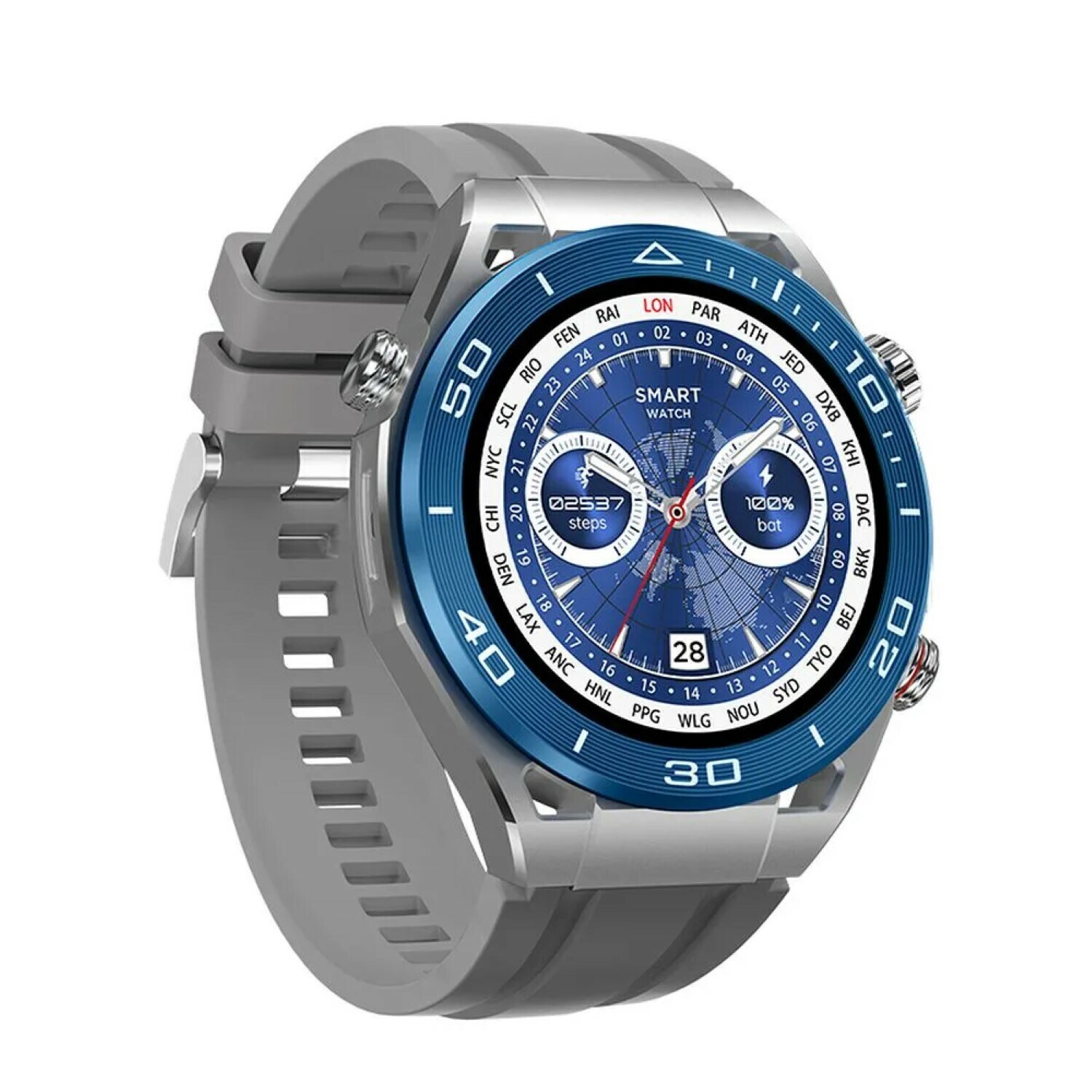 HOCO Smartwatch Y16 Smarte Sportuhr 260 mAh Wasserdicht Gesundheitsbegleiter Silber - Bild 1