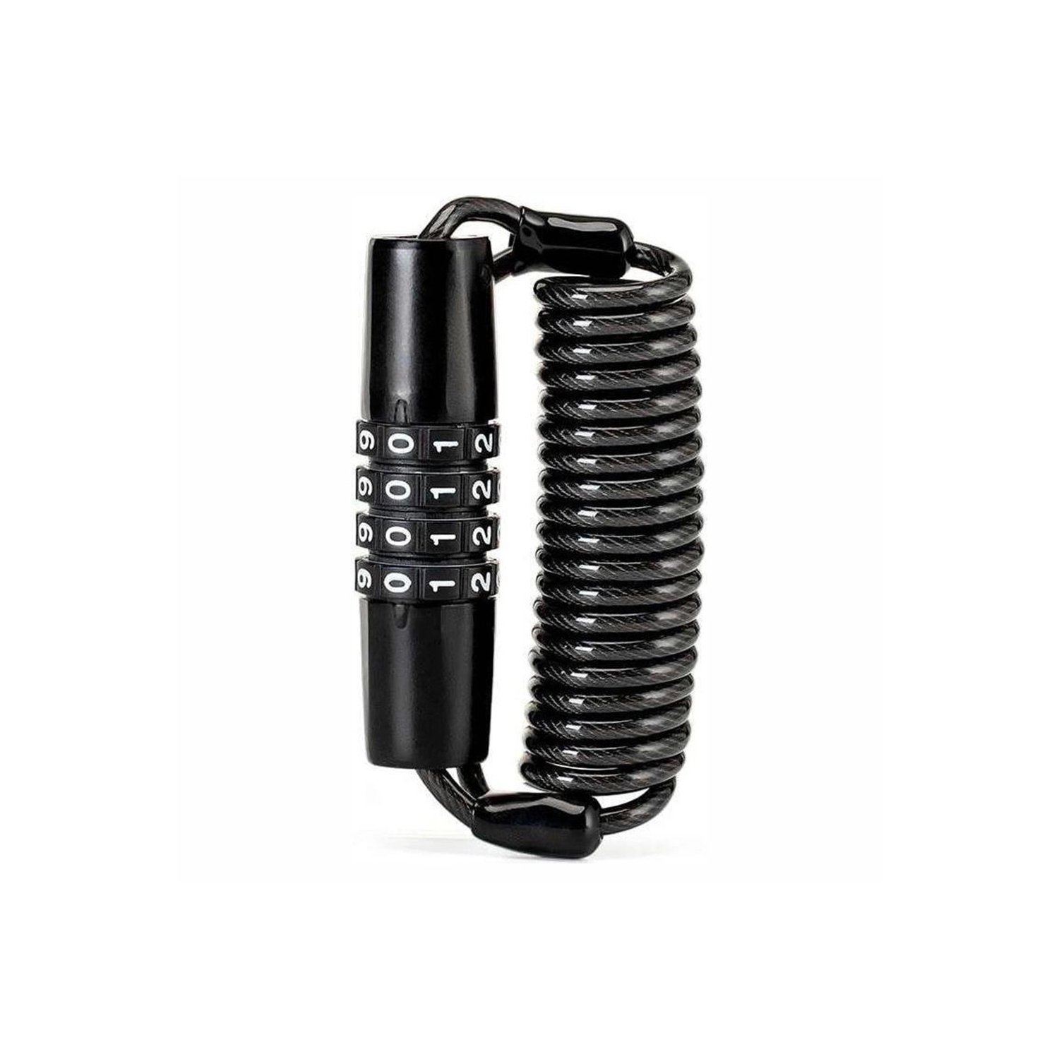 Fahrradschloss mit Zahlenkombination &ndash; Schwarz - Schloss mit - Bild 1