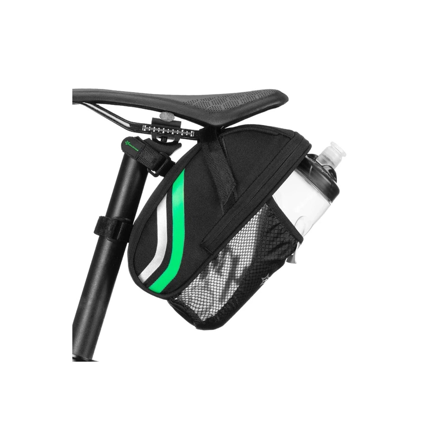 Fahrradtasche unter dem Sattel – schwarz – Satteltasche mit | 07016802869601