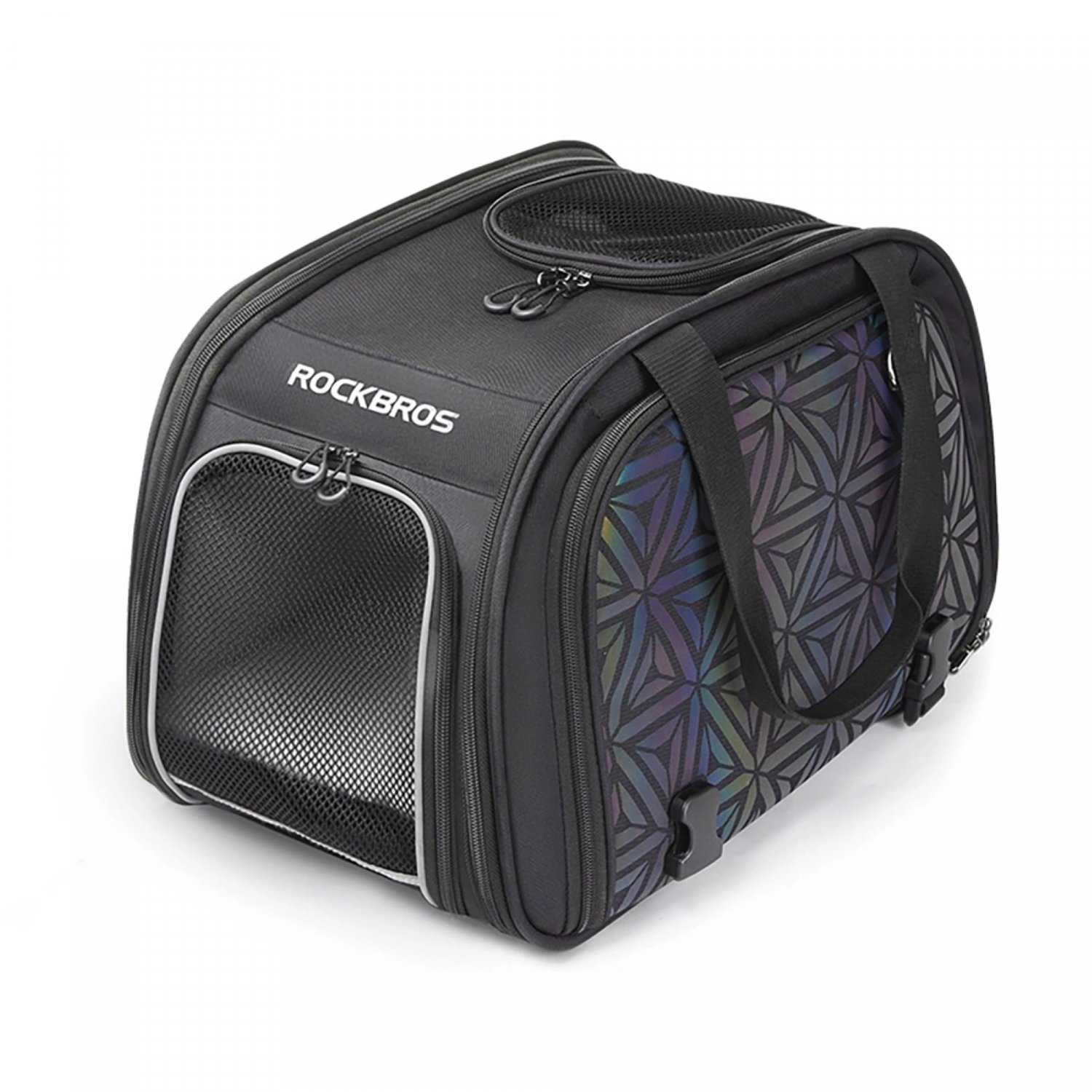 Transport-Fahrradtasche Katzen Hunde max. 10kg &ndash; Schwarz - Bild 1