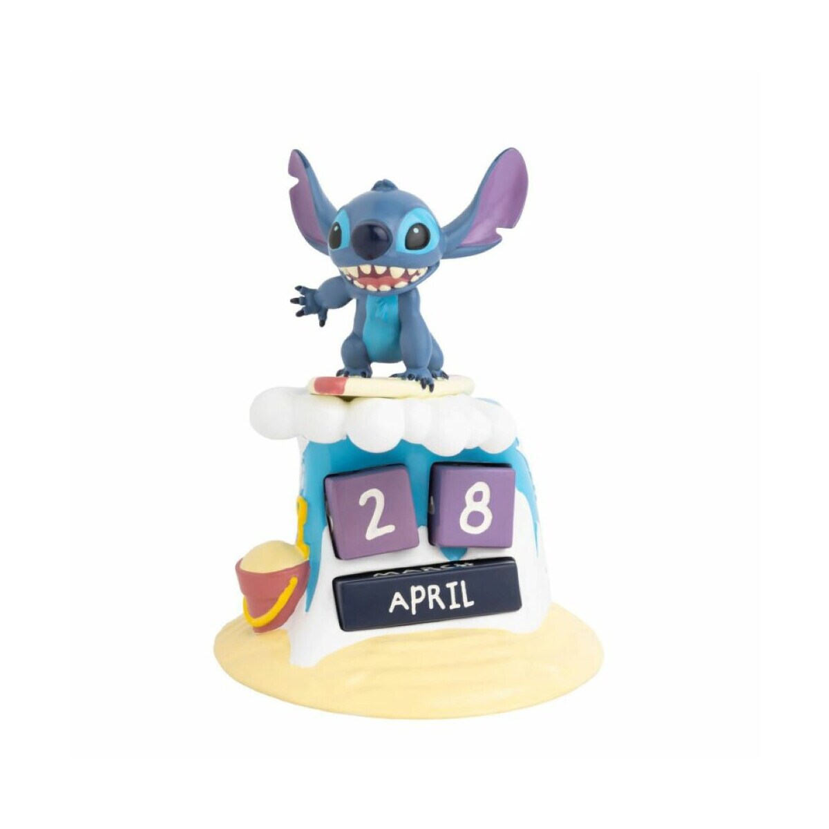 Ewiger Kalender 3D Surfer in Blau mit 5 Bl&ouml;cken Tagen und Monaten - Bild 1