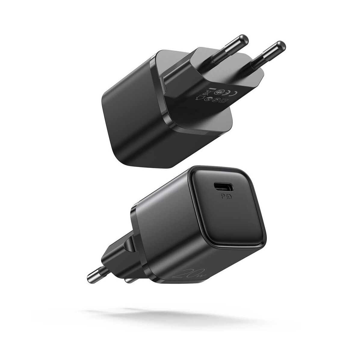 USB Typ C Ladeger&auml;t 20W Power Delivery Quick Charge 3.0 AFC schwarz - Bild 1