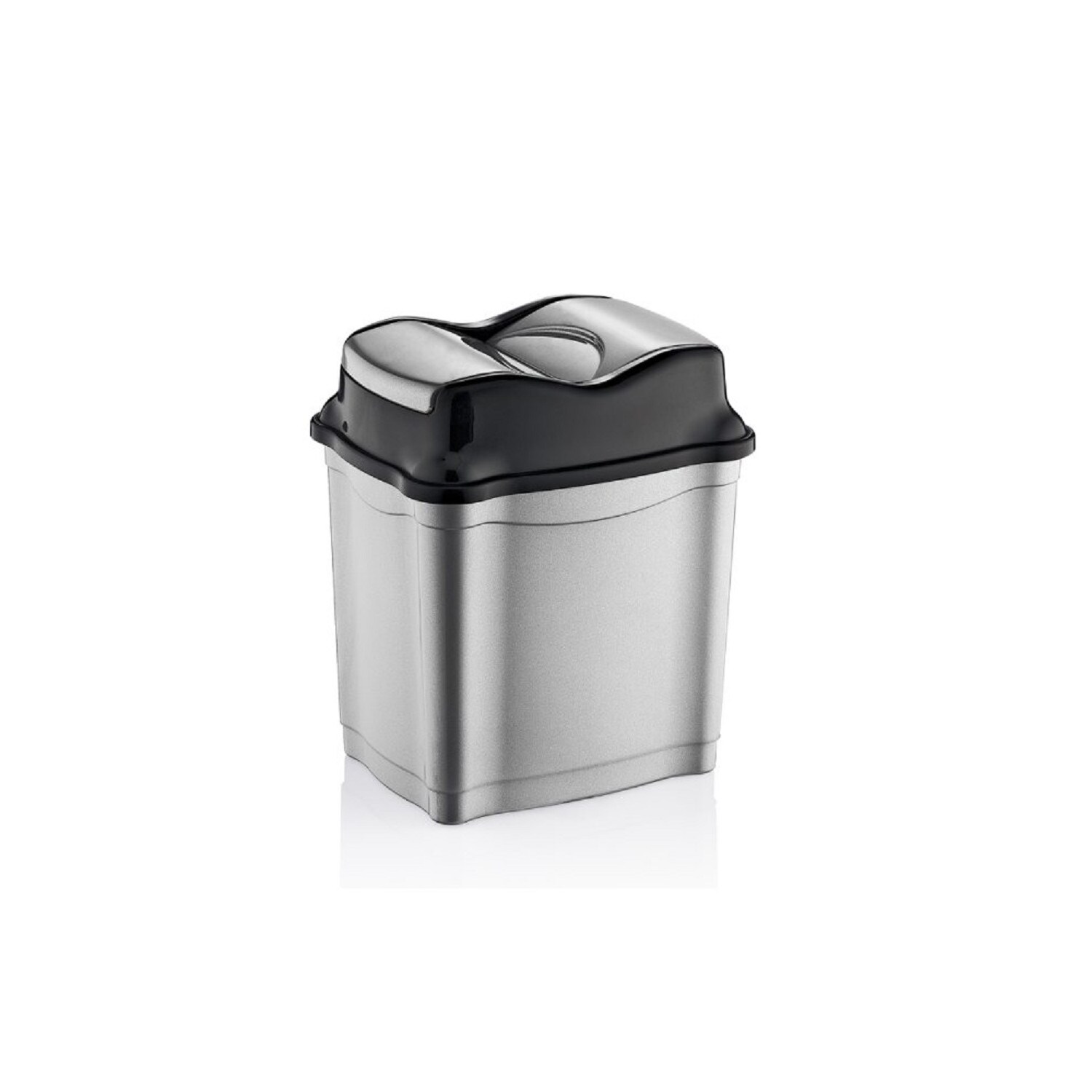 Moderner Abfalleimer / M&uuml;lleimer mit praktischem Push-Deckel - Bild 1