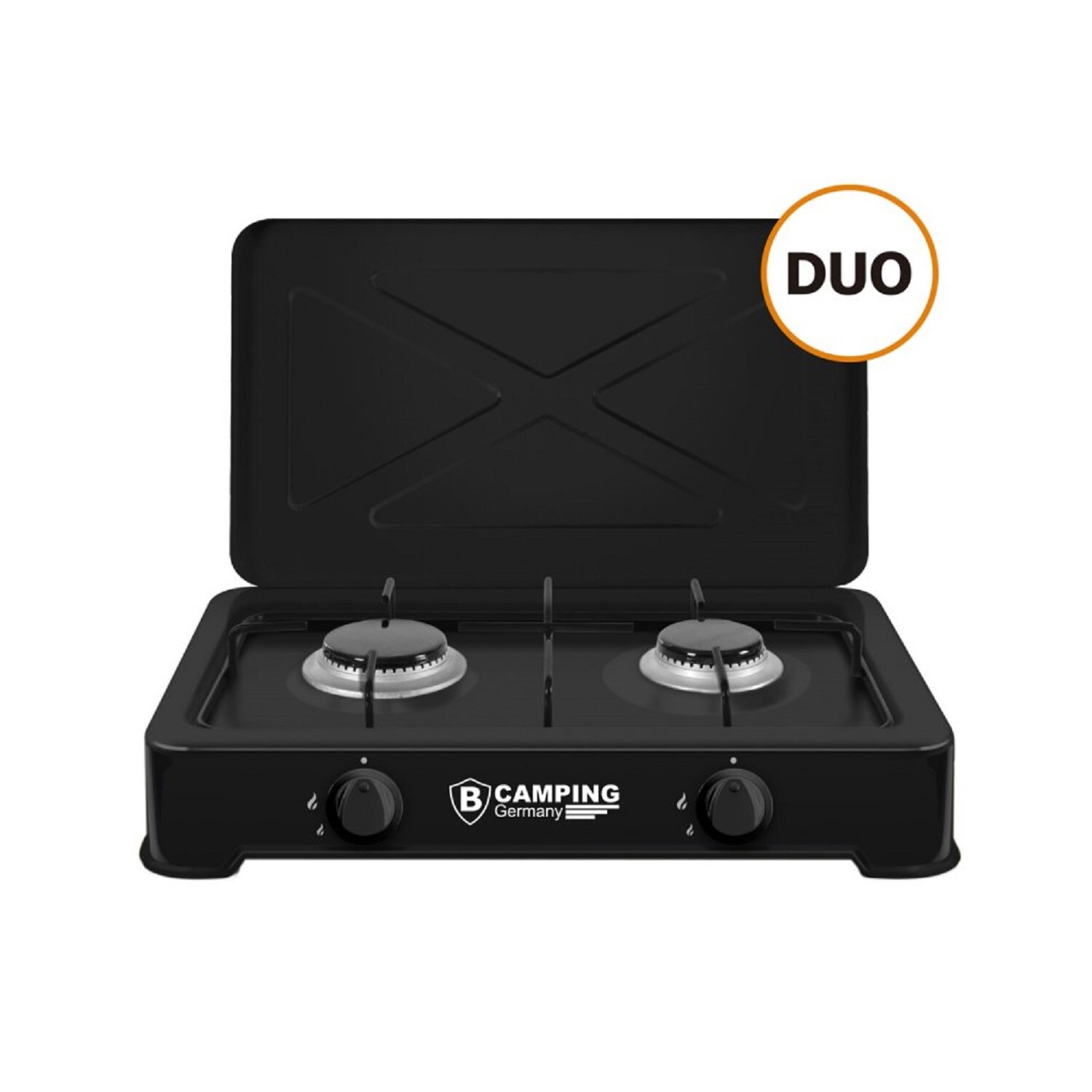 Gaskocher Campingkocher Gasbrenner Outdoor-Gaskocher mit Anschluss-Schlauch | 04250293360022