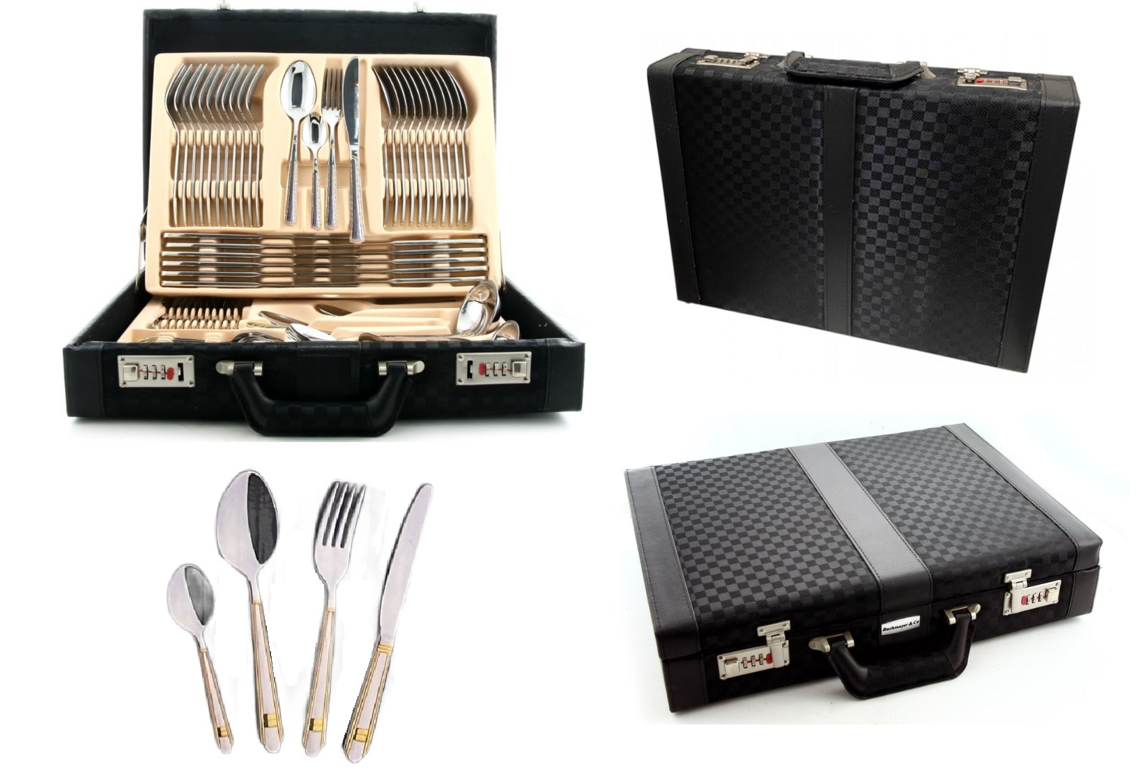 Besteckset 72 teilig 18/10 Edelstahl gold - Bild 1