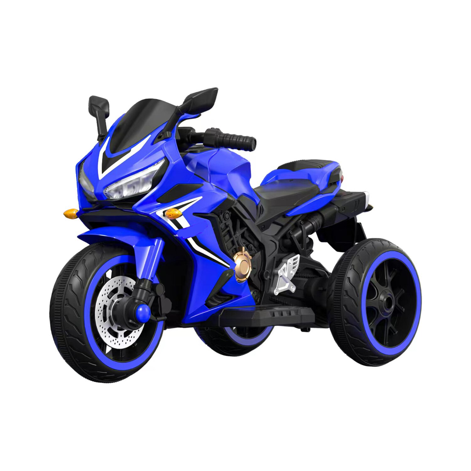 Kinder Dreir&auml;driges Elektro-Motorrad 6V 4Ah-Akku Bluetooth MP3 USB LED - Bild 1