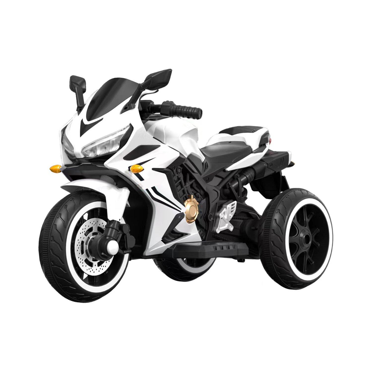 Kinder Dreirädriges Elektro-Motorrad 6V 4Ah-Akku Bluetooth MP3 USB LED
