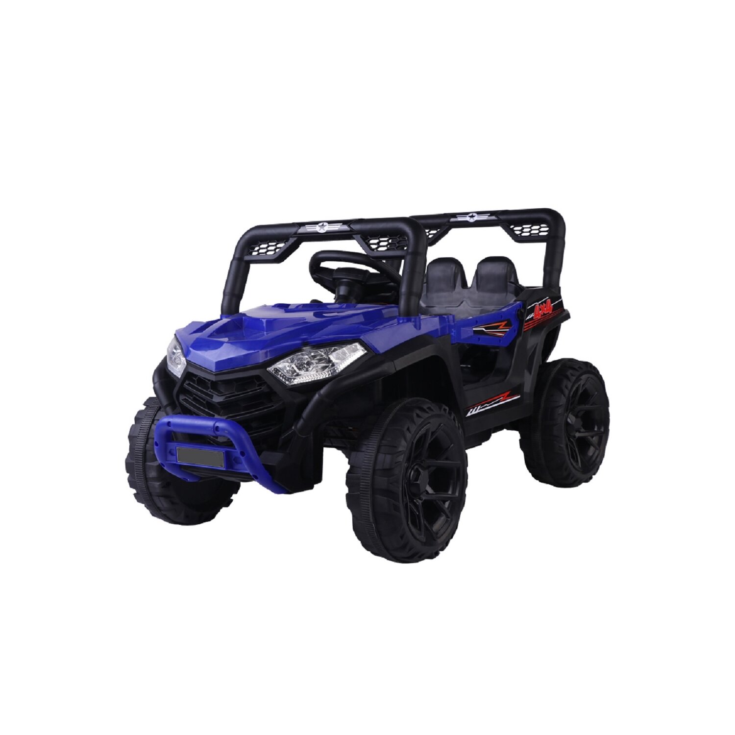 ATV Elektroauto mit 2,4G R/C MP3 Rocking Funktion 2x 6V 4Ah-Akku Blau