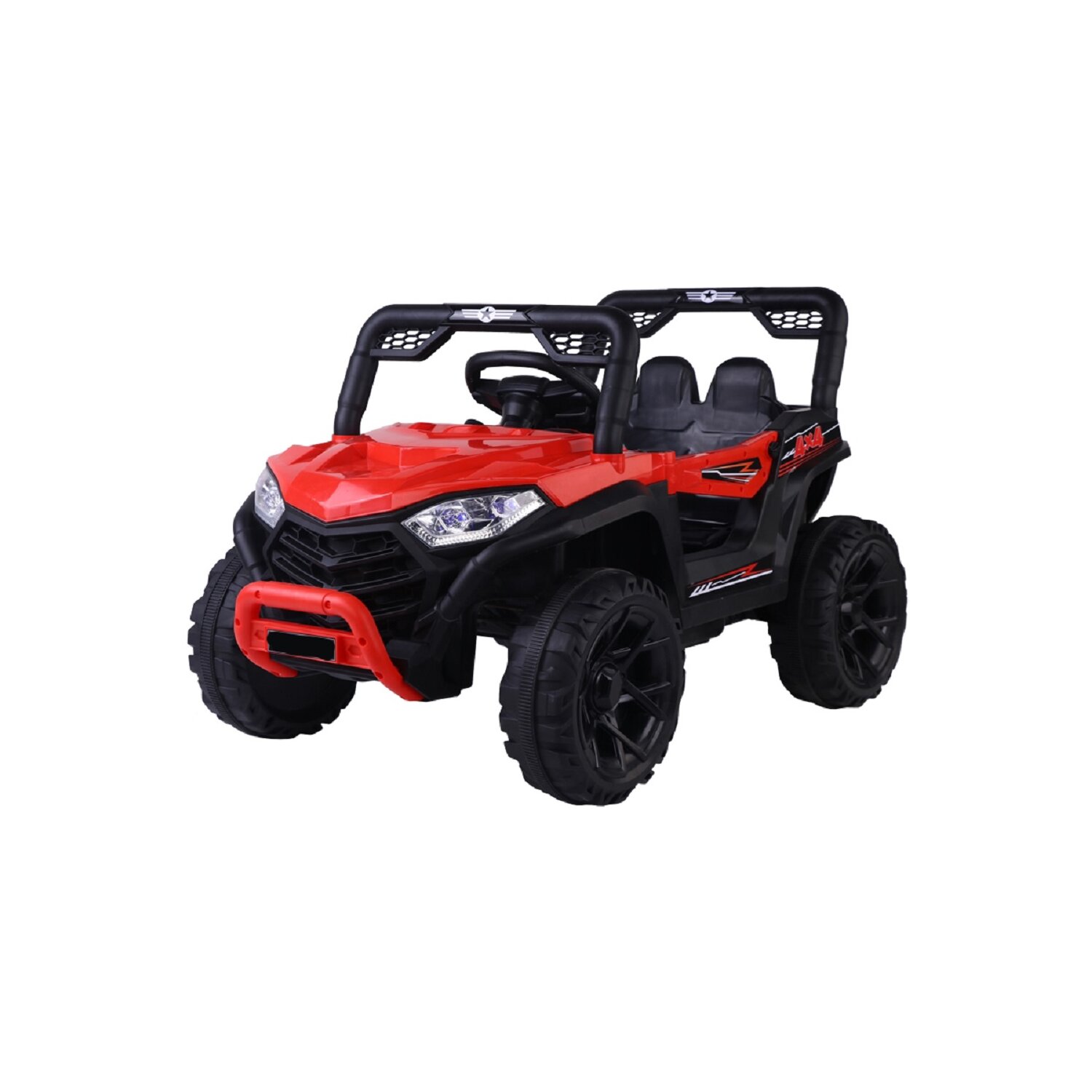ATV Elektroauto mit 2,4G R/C MP3 Rocking Funktion 2x 6V 4Ah-Akku Rot