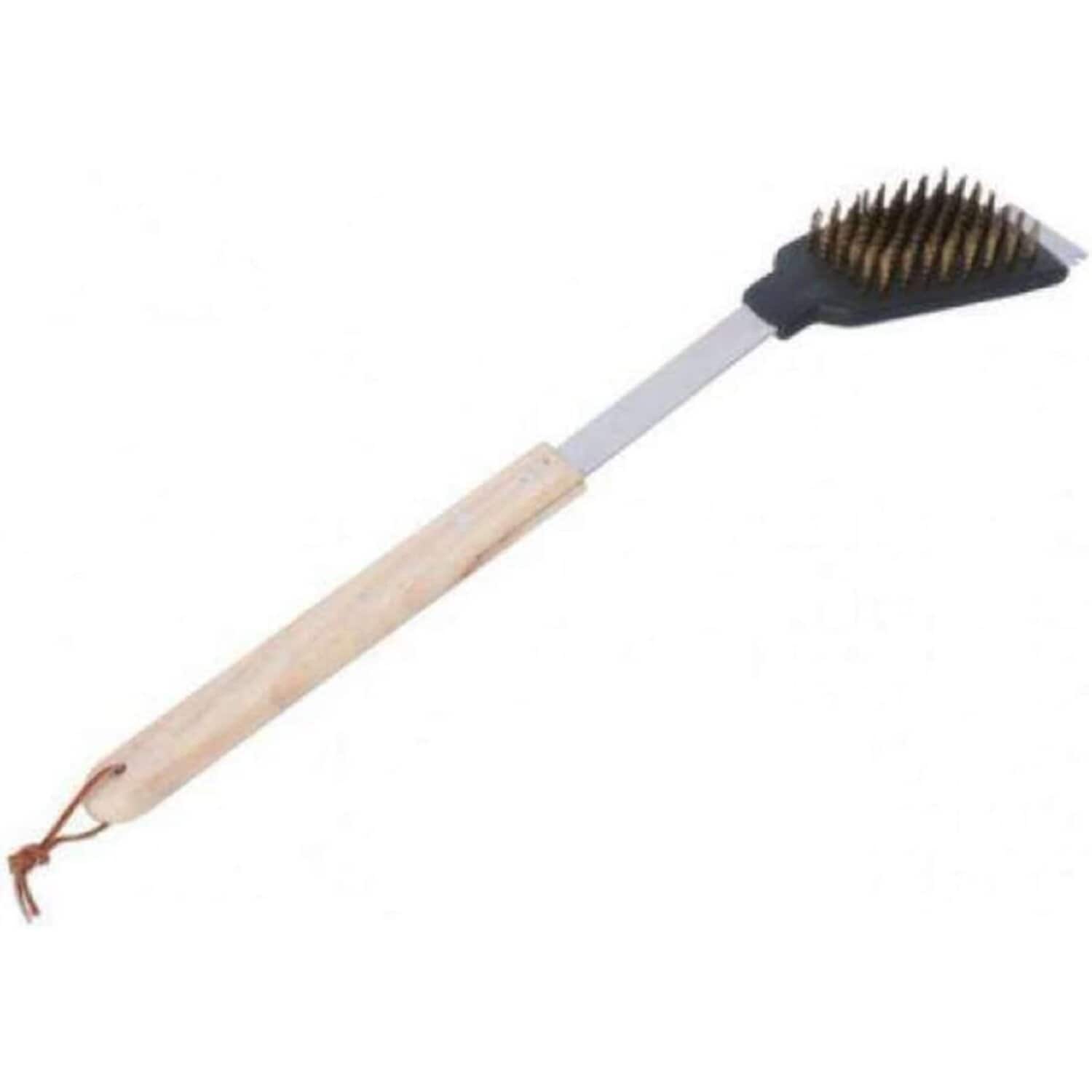 Edco Grill Reinigungsb&uuml;rste mit Schaber Eiche Edelstahl BBQ 34774 - Bild 1