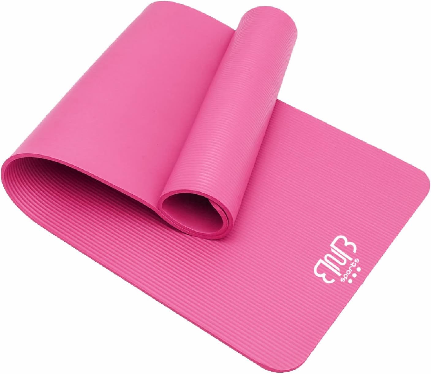 Premium NBR Sportmatte, rutschfeste Gymnastikmatte Rosa - Bild 1