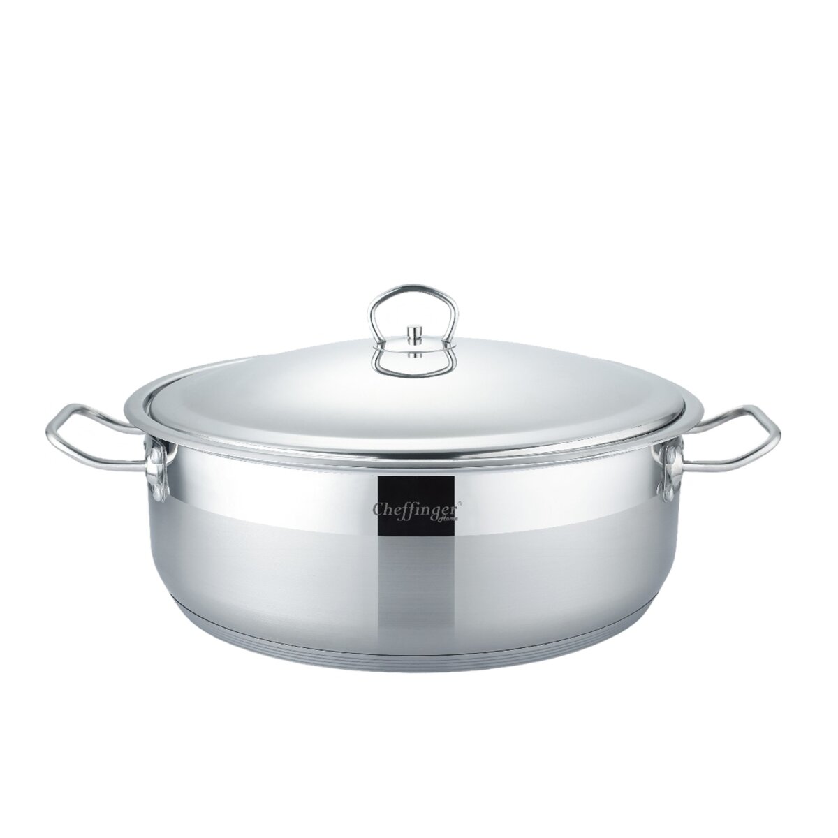 Edelstahl Kochtopf mi Antihaftbeschichtung - Induktionsgeeignet in Silber - Bild 1