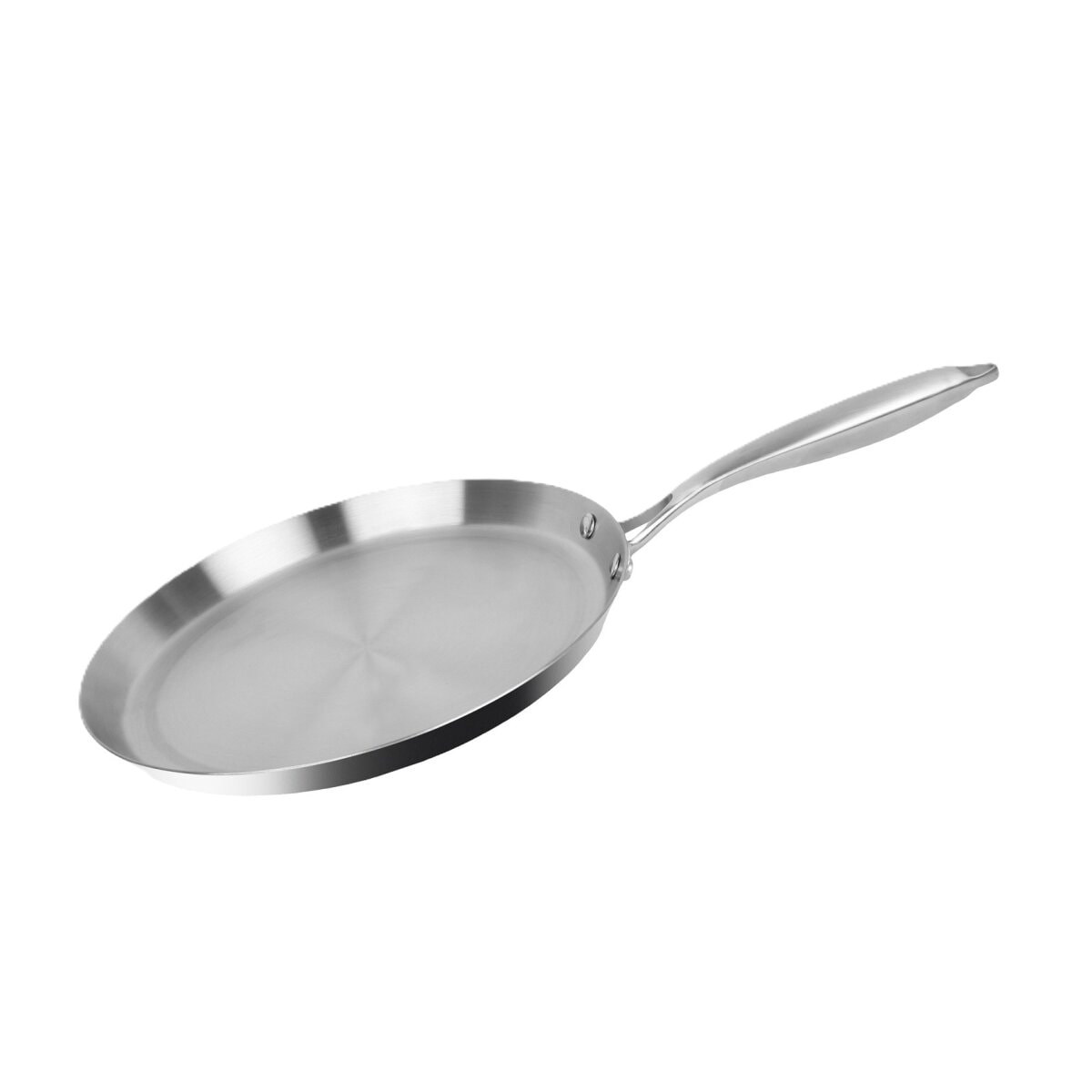 Edelstahl Cr&ecirc;pe Pfanne &oslash;28 cm - Induktionsgeeignet & Antihaft - Bild 1