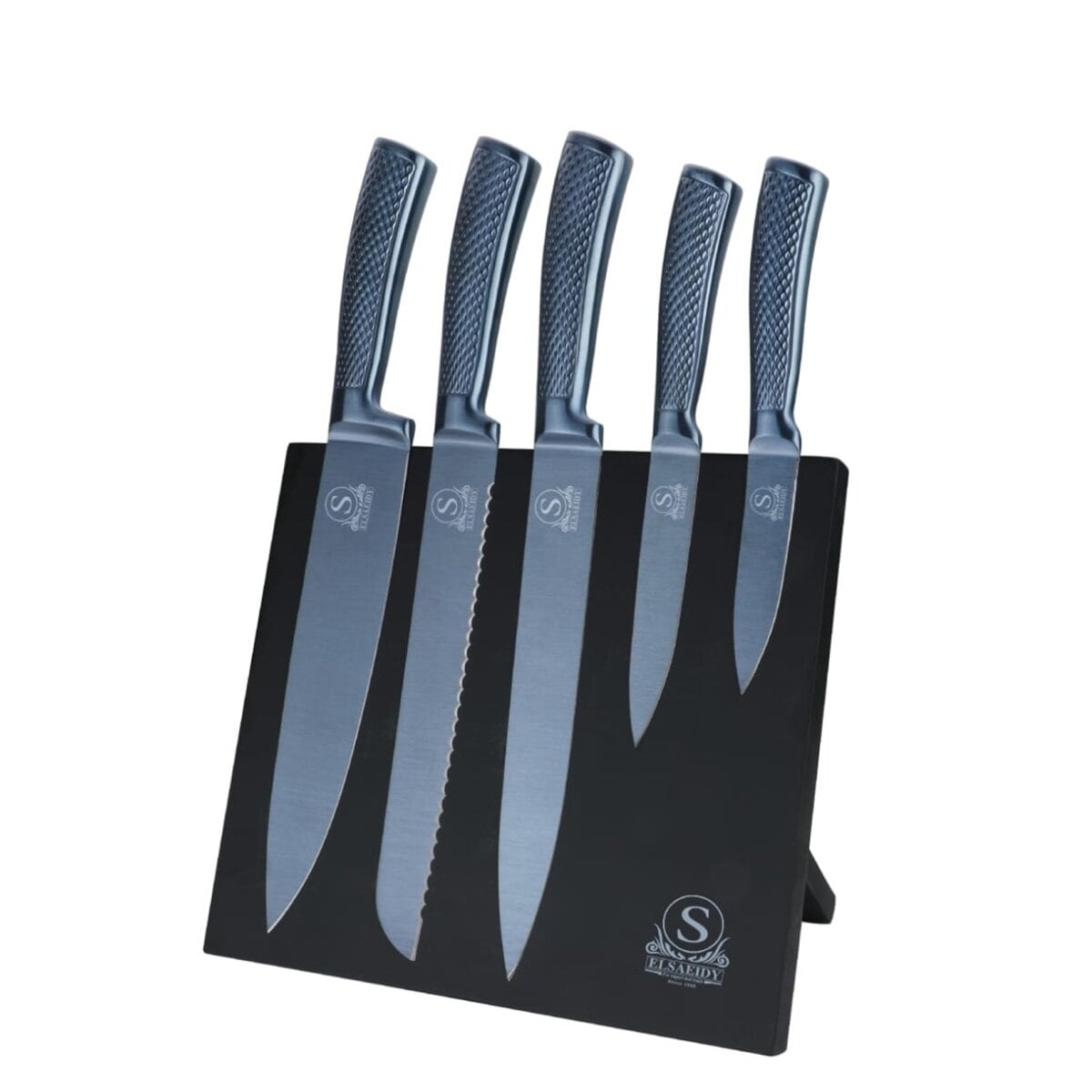 6-teiliges Messer-Set mit ergonomischem Griff & magnetischem Messerblock - Bild 1