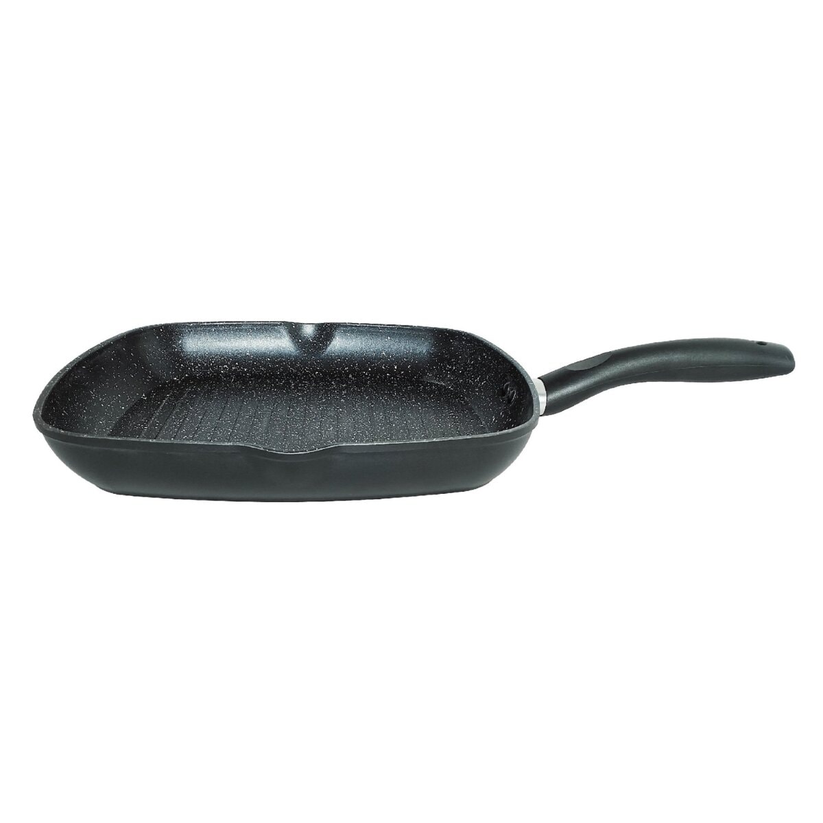 Grillpfanne &Oslash;28cm Steakpfanne Bratpfanne Induktion in Schwarz - Bild 1