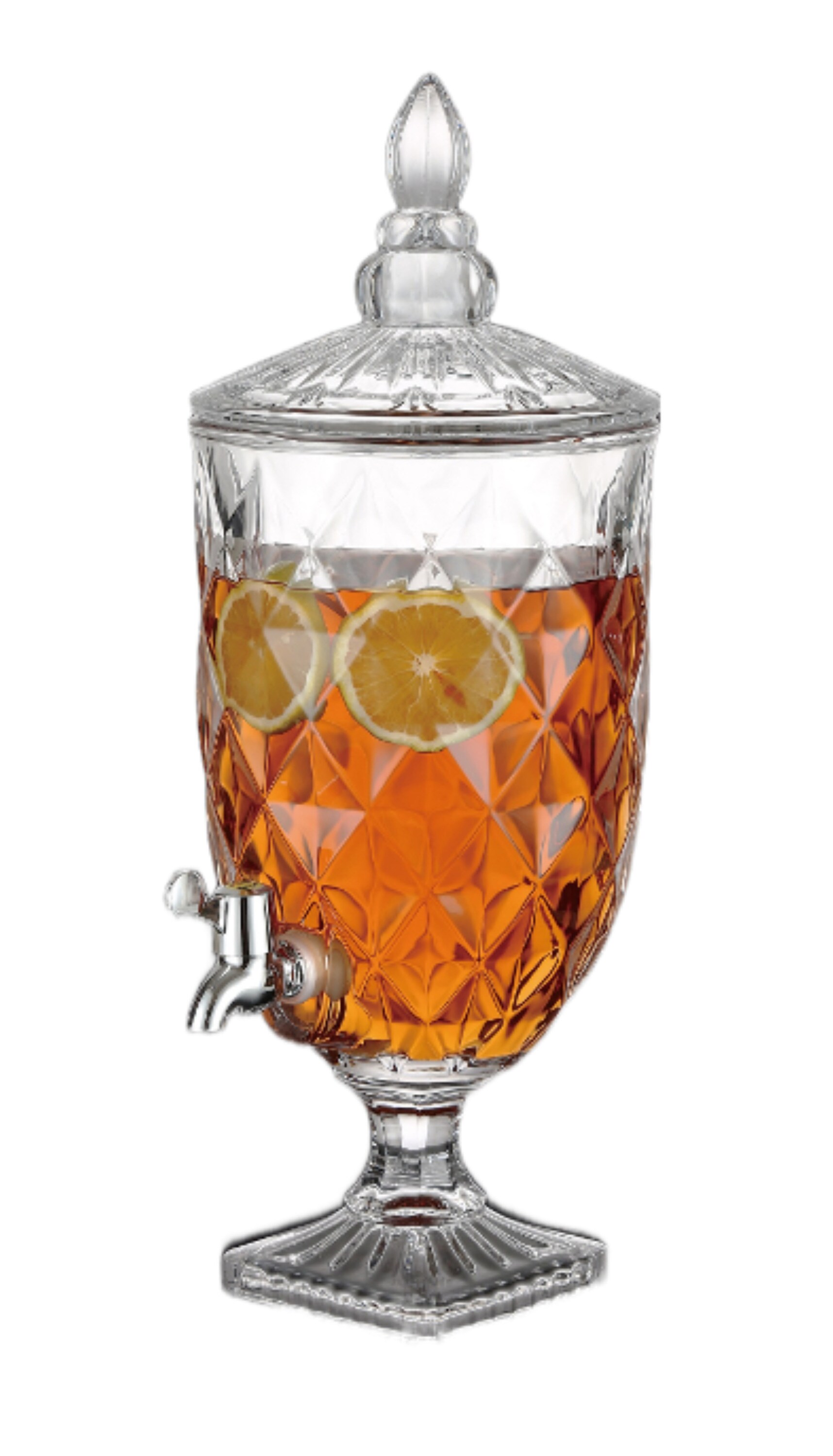 Getr&auml;nkespender 5L aus Glas mit Deckel & Zapfhahn - Bild 1