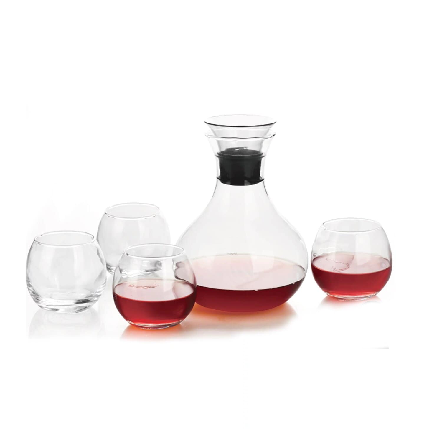 1,6 Liter Krug Karaffe 4 Gl&auml;ser je 335ml Glas Trinkgl&auml;ser Limonade Was - Bild 1