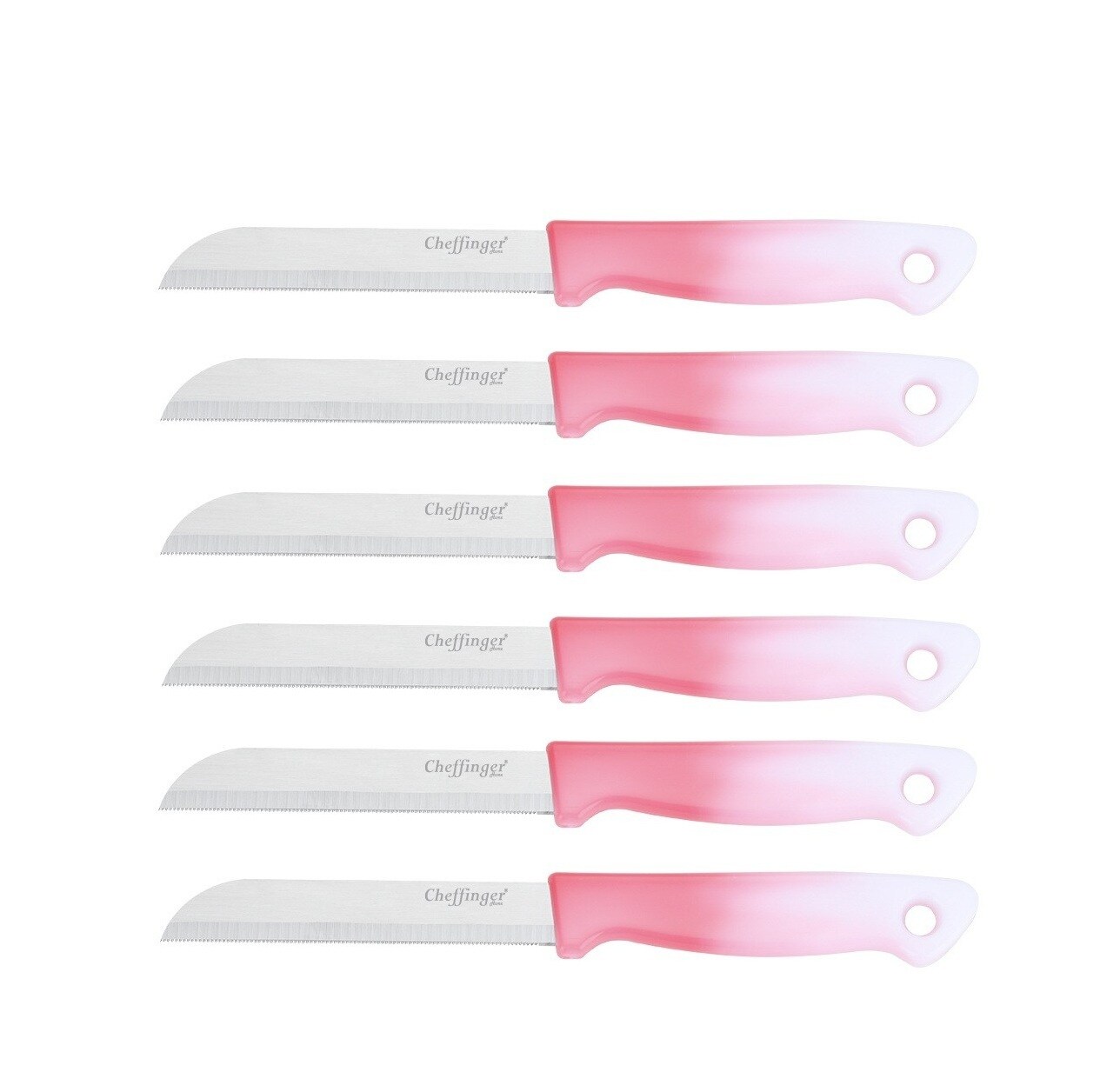 K&uuml;chenmesser 18 cm mit ergonomischem Griff - Pink - Bild 1