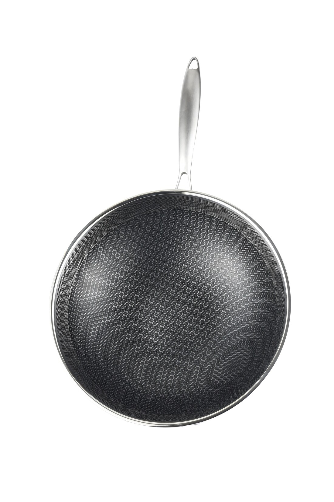Cheffinger Bratpfanne 18/10 Edelstahl Wabenstruktur Ø24cm | 04255698253924
